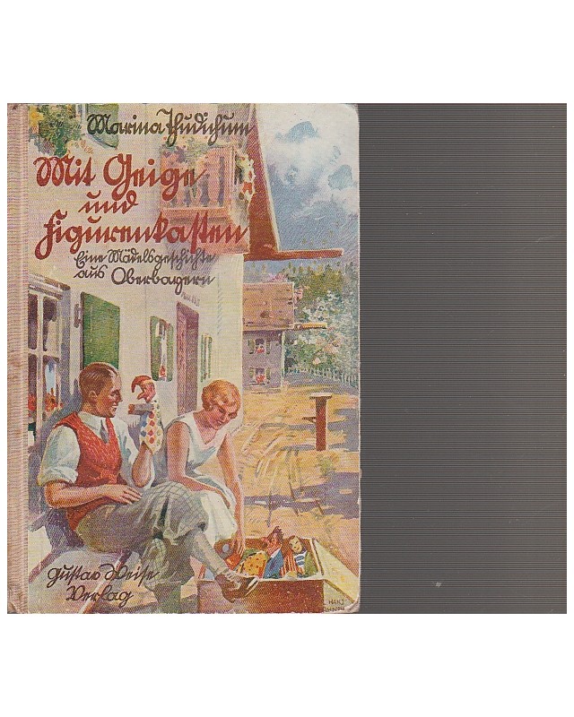 Mit Geige und Figurenkasten