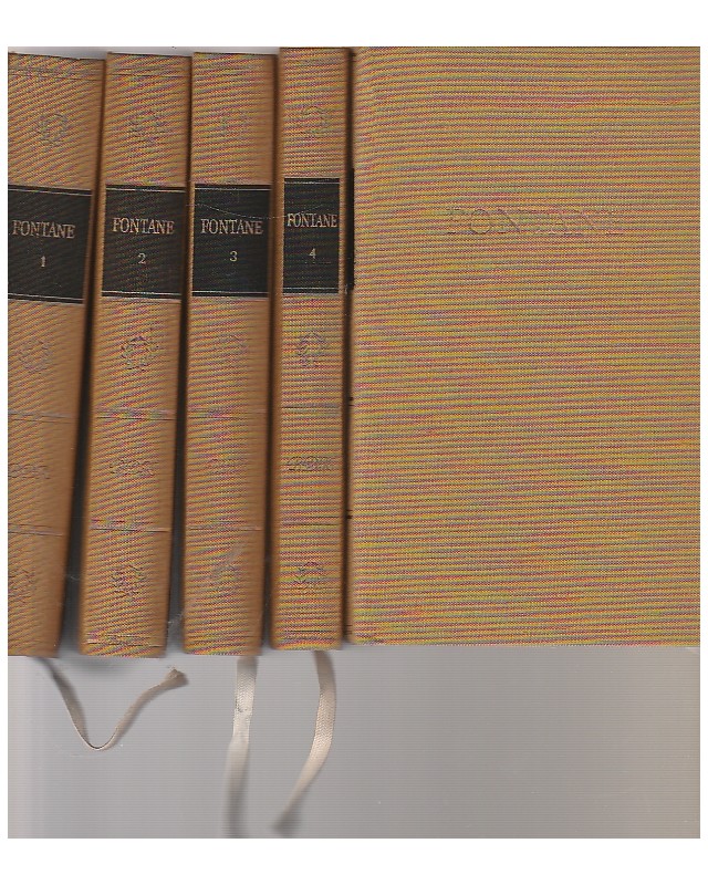 Bibliothek Deut. Klassiker - Fontanes Werke in fünf Bänden