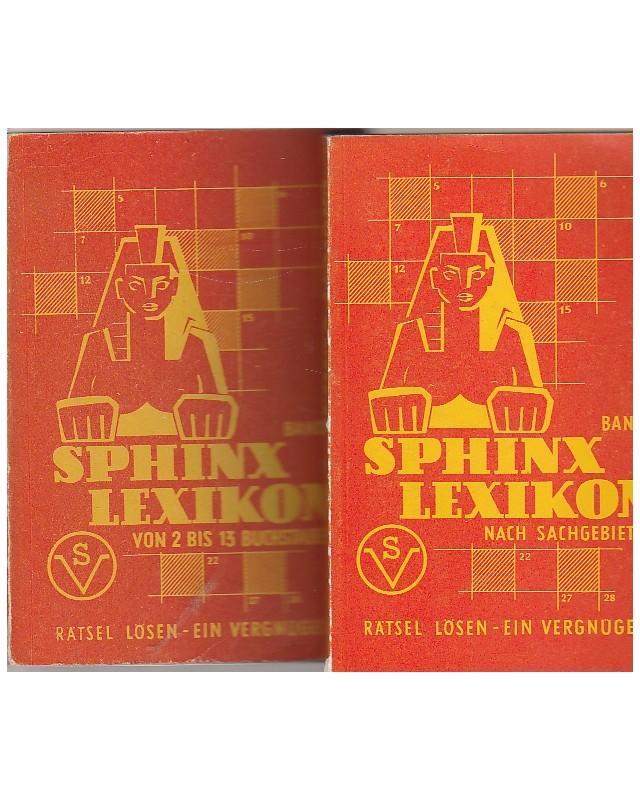 Sphinx Lexikon - Rätsel lösen ein Vergnügen - Band 1 u. 2 - Taschenbuch