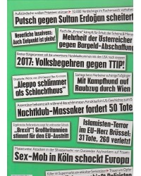 Kronen Zeitung - Schlagzeilen 2016
