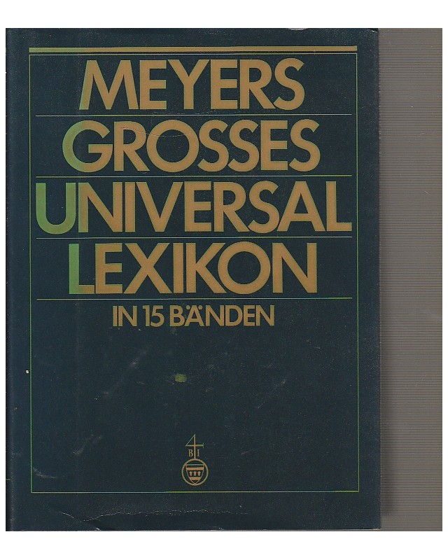 Meyers großes Universal Lexikon -  in 15 Bänden in Goldschnitt