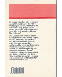 Duden - Lexikon der Vornamen - Herkunft, Bedeutung u. Gebrauch von mehreren 1000 Vornamen Duden-Taschenbücher Bd.4