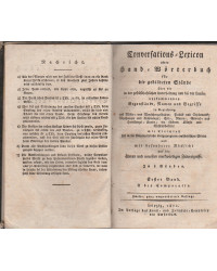 Conversations-Lexicon oder Hand-Wörterbuch für die gebildeten Stände