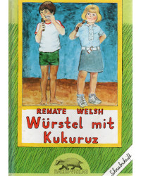 Würstel mit Kukuruz - in Schreibschrift