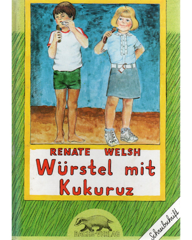 Würstel mit Kukuruz - in Schreibschrift