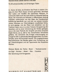 Francisco José Goya - Humboldt Kunstreihe 305