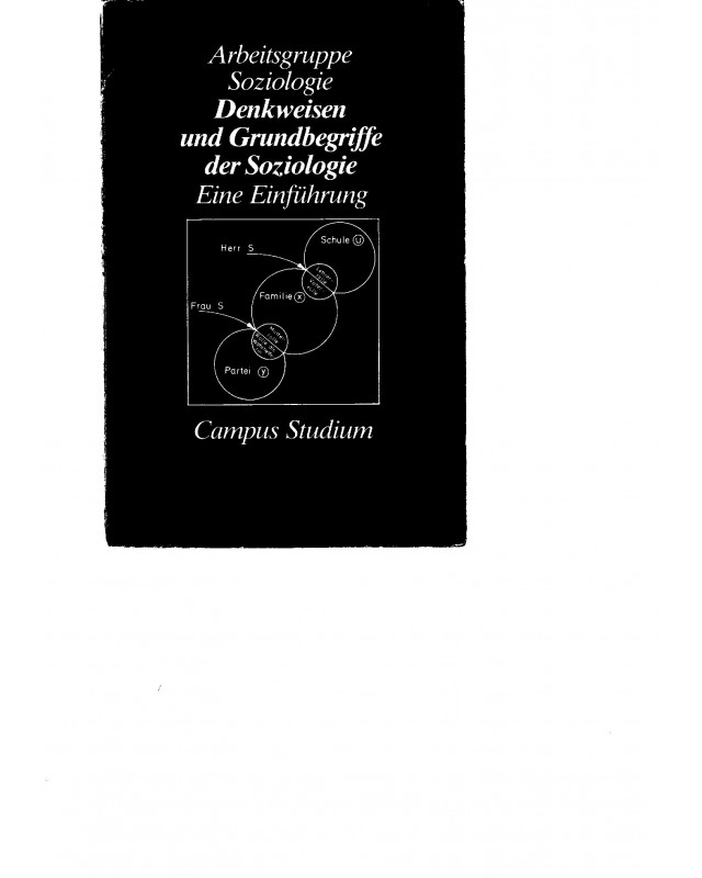 Denkweisen und Grundbegriffe der Soziologie
