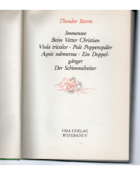 Theodor Storm - Immensee, ... (acht Erzählungen)