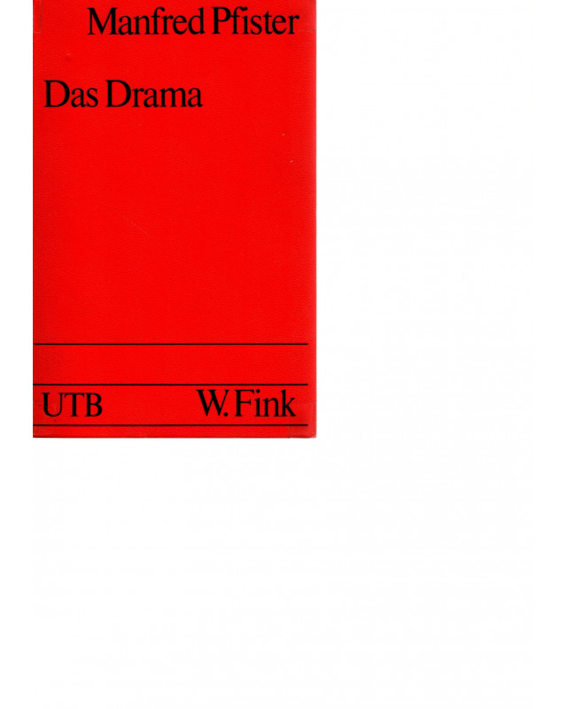 Manfred Pfister - Das Drama - Taschenbuch