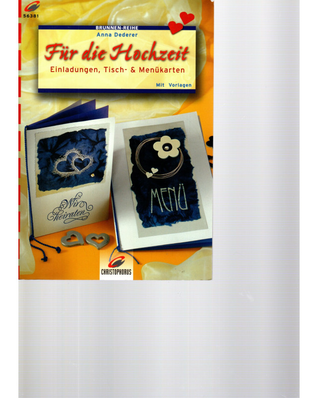 Für die Hochzeit  Einladungen, Tisch- & Menükarten