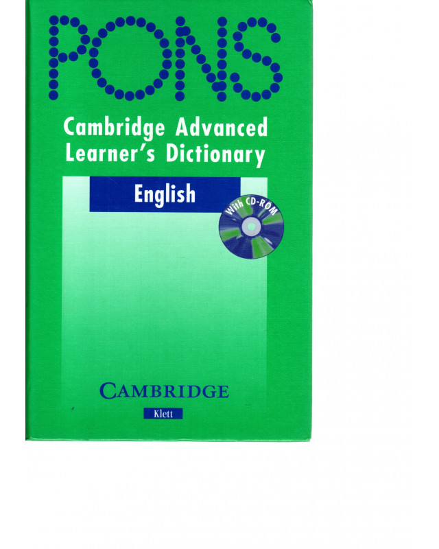 PONS Cambridge Advanced Learner's Dictionary - mit CD-ROM