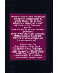 Heiliger Zorn - Der Streit in der Kirche