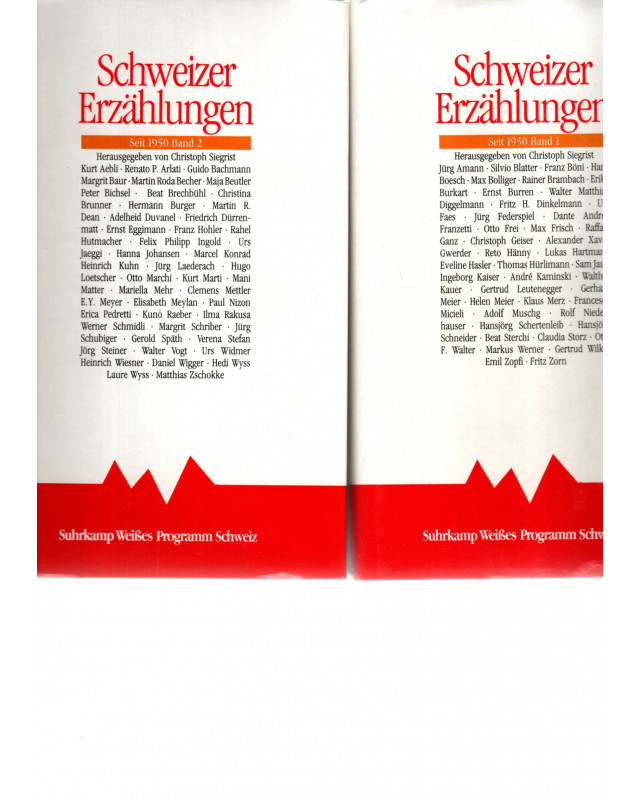 Schweizer Erzählungen - Deutschschweizer Prosa seit 1950, Band 1 und 2 (vollständige Ausgabe in zwei Bänden)