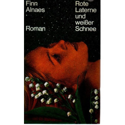 Rote Laterne und weißer Schnee