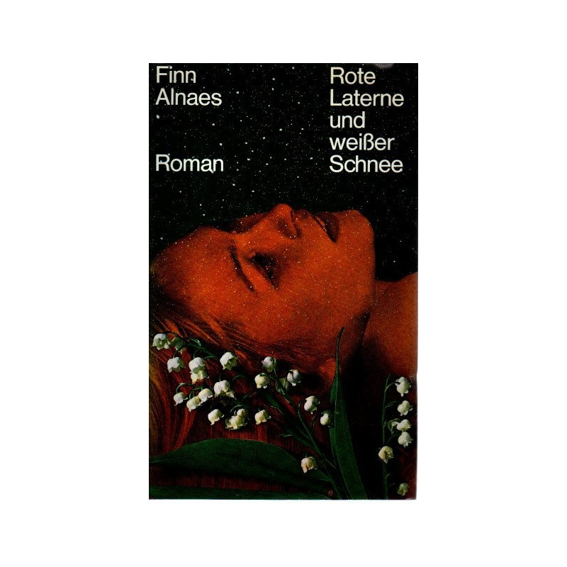 Rote Laterne und weißer Schnee