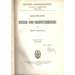 Geschichte Nieder- und Oberösterreichs - Bd. 1 u. 2 - Deutsche Landesgeschichten