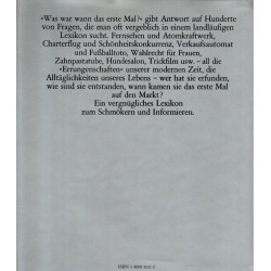 Was war wann das erste Mal? - Ein vergnügliches Lexikon