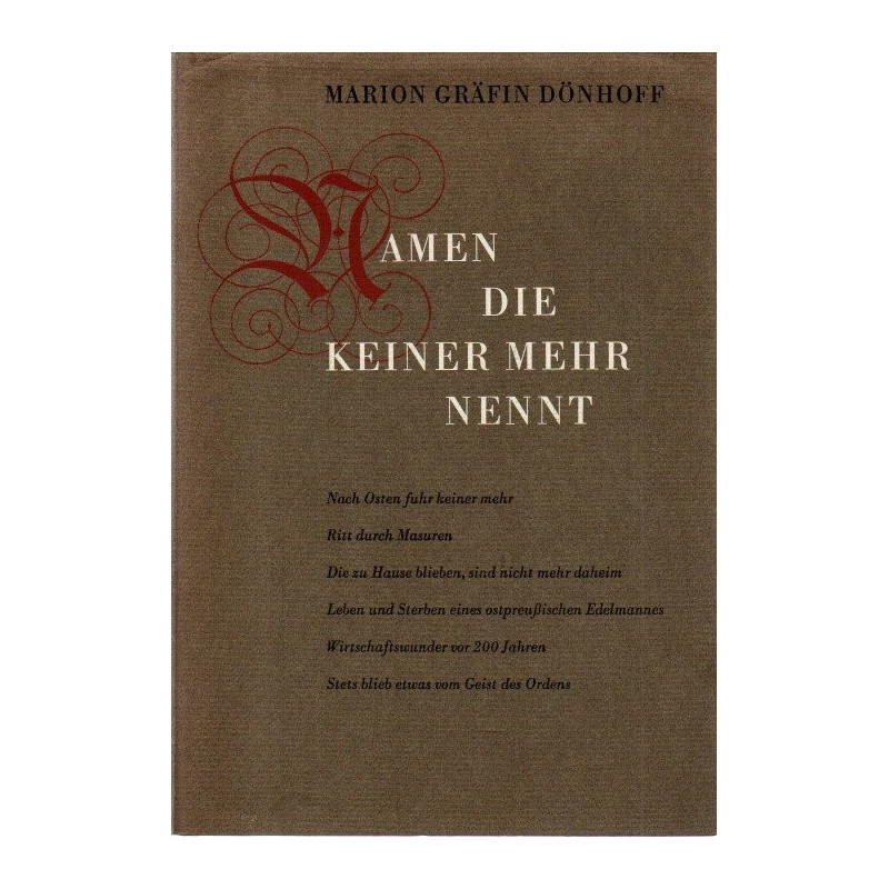 Namen die keiner mehr nennt - Ostpreußen - Menschen und Geschichte