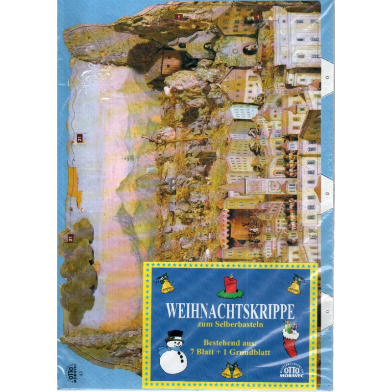 Weihnachtskrippe zum Selberbasteln - mit Anleitung zum Zusammenbau