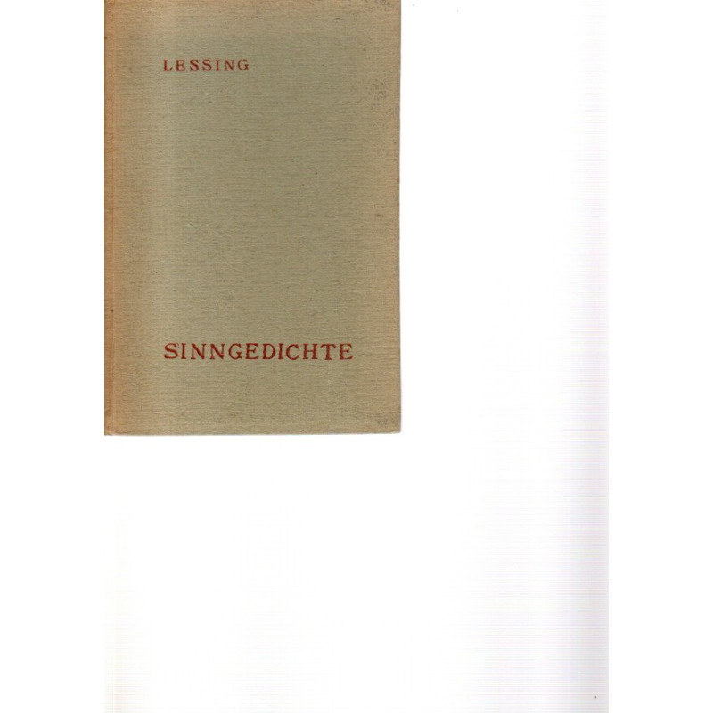Lessing - Sinngedichte und Epigrammata