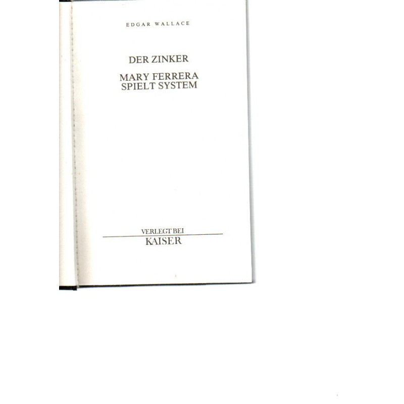 Der Zinker / Mary Ferrera spielt System