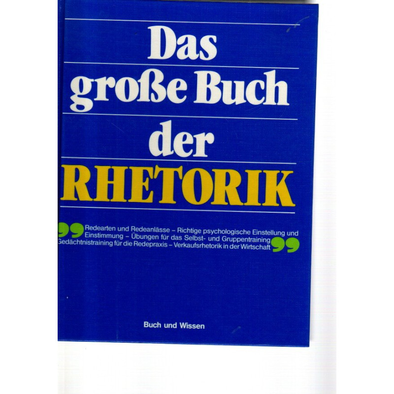 Das große Buch der Rhetorik